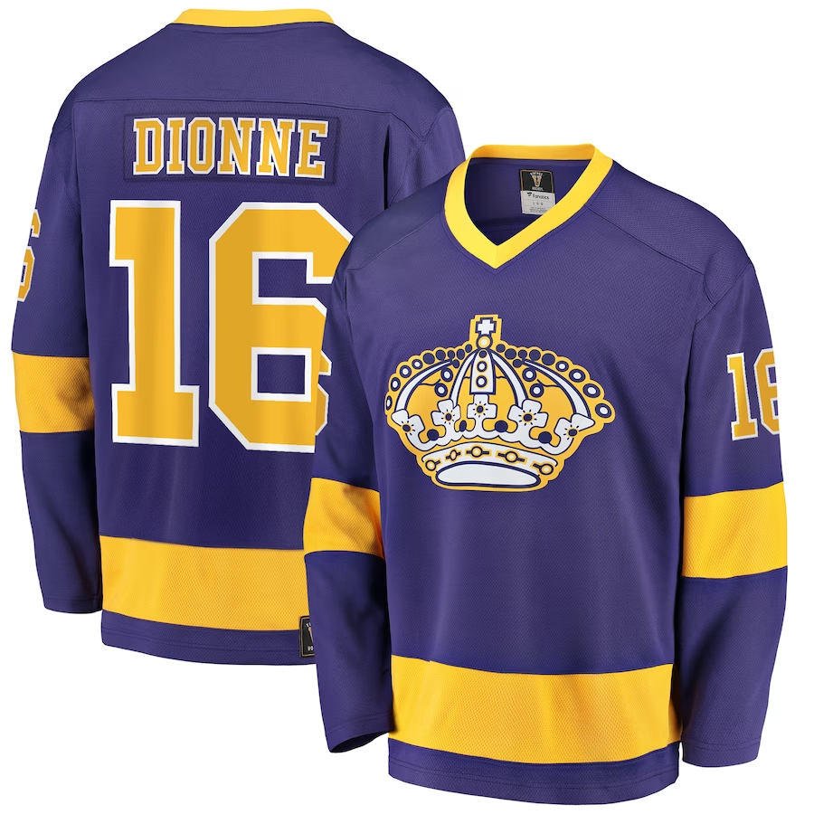 Men's Los Angeles Kings Marcel Dionne #16 Purple Premier Breakaway Retired Jersey